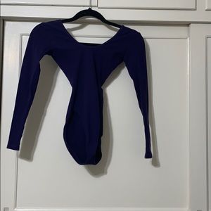 Purple American Apparel Body Suit